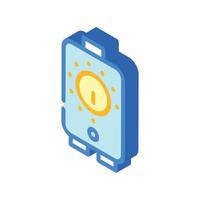 timer irrigation system isometric icon vector illustration