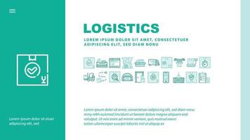 Logistics Service Landing Header Vector