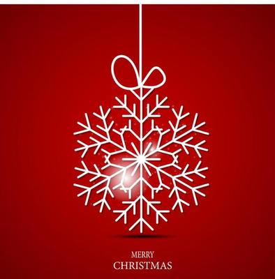 Christmas snowflakes background vector illustration