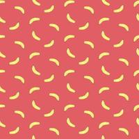 Cute seamless pattern with yellow bananas. vector