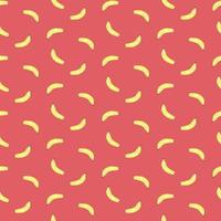 Cute seamless pattern with yellow bananas. vector