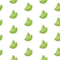 Lime seamless pattern. vector