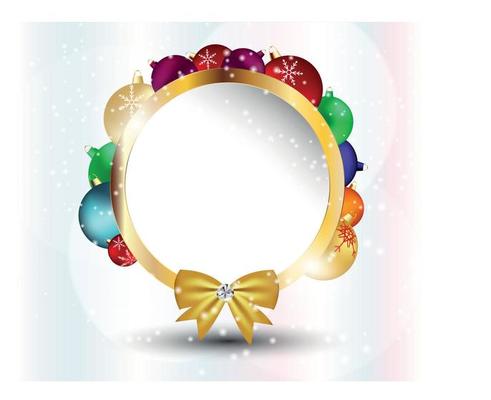 Abstract Christmas and New Year frame background. vector illust