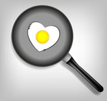 Fried eggs vector illustration