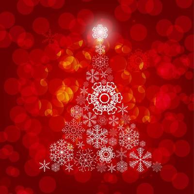 Christmas snowflakes background vector illustration