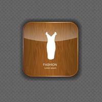 Fashion wood application icons vector illustration