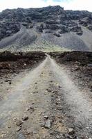 Stony Road at Volcanic Desert photo