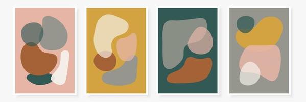 Modern templates set with abstract shapes. vector