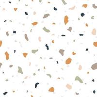 Terrazzo seamless pattern. Vector marble background.