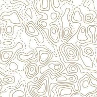 Topographic map seamless pattern. Abstract wavy lines.