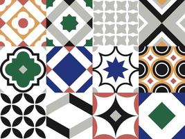 Seamless tile pattern. Vintage decorative design elements. vector