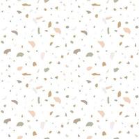 Terrazzo seamless pattern. Abstract marble background in pastel colors. vector
