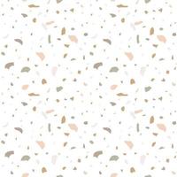 Terrazzo seamless pattern. Abstract marble background in pastel colors. vector