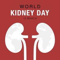 World Kidney Day, concept healthcare banner. vector