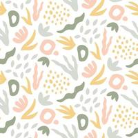 Hand drawn seamless pattern. vector