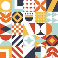 Abstract seamless bauhaus pattern. vector