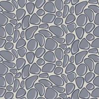 Seamless pattern with smooth pebble. Gray seaside pebble. vector