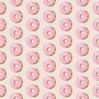 Donuts seamless pattern. vector