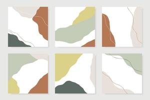 Modern abstract shapes cards. Design template collection of colorful templates vector