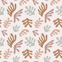 Matisse inspired seamless pattern. vector