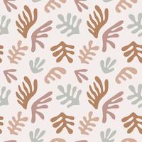 Matisse inspired seamless pattern. vector