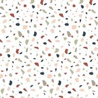 Terrazzo seamless pattern. Vector marble background.