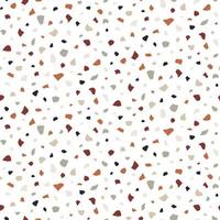 Terrazzo seamless pattern. Vector marble background.