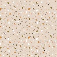 Terrazzo seamless pattern. Abstract marble background. vector