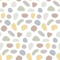 Trendy seamless pattern with abstract shapes. Hand drawn simple shapes. vector