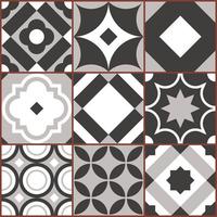 Retro seamless tile pattern. Geometric decorative design elements. vector