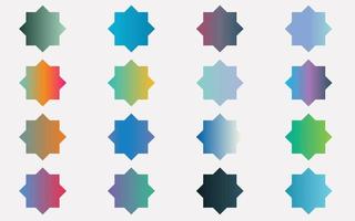 Mega set of vibrant colorful gradients color background vector