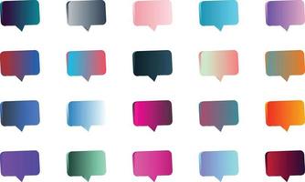 Mega set of vibrant colorful gradients color background vector