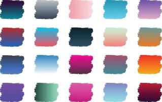 Mega set of vibrant colorful gradients color background vector