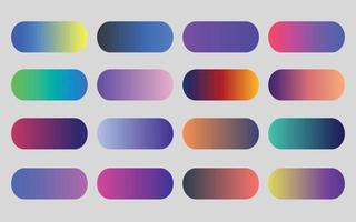 Mega set of vibrant colorful gradients color background vector