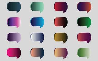 Mega set of vibrant colorful gradients color background vector