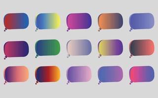 Mega set of vibrant colorful gradients color background vector