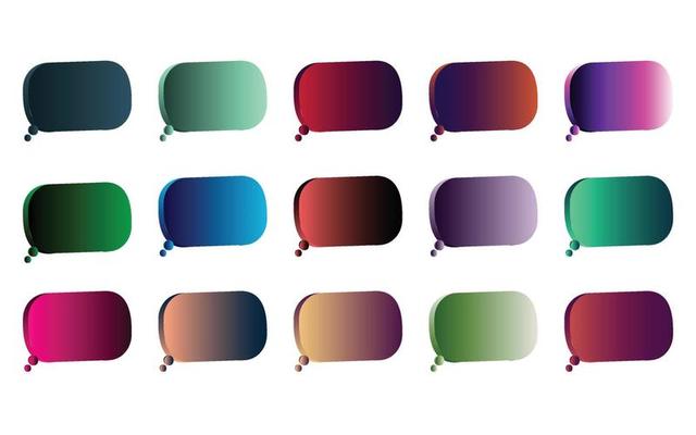 Mega set of vibrant colorful gradients color background