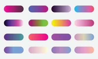 mega conjunto de fondo de color degradados de colores vibrantes vector