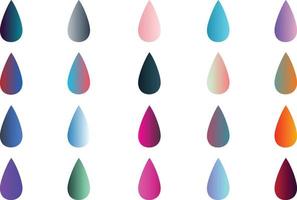 Mega set of vibrant colorful gradients color background vector