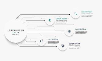 Vector Infographic label design template with icons and 5 options or steps. Can be used for process diagram, presentations, workflow layout, banner, flow chart, info graph.