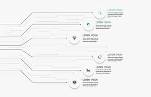 Vector Infographic label design template with icons and 6 options or steps. Can be used for process diagram, presentations, workflow layout, banner, flow chart, info graph.