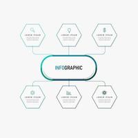 Vector Infographic label design template with icons and 6 options or steps. Can be used for process diagram, presentations, workflow layout, banner, flow chart, info graph.