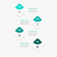 Vector Infographic label design template with icons and 4 options or steps. Can be used for process diagram, presentations, workflow layout, banner, flow chart, info graph.