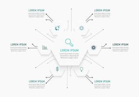 Vector Infographic label design template with icons and 6 options or steps. Can be used for process diagram, presentations, workflow layout, banner, flow chart, info graph.