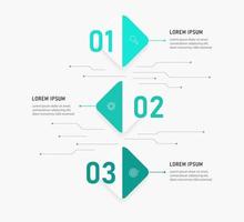 Vector Infographic label design template with icons and 3 options or steps. Can be used for process diagram, presentations, workflow layout, banner, flow chart, info graph.