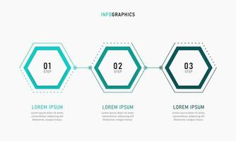 plantilla de diseño de etiquetas infográficas vectoriales con iconos y 3 opciones o pasos. se puede utilizar para diagramas de proceso, presentaciones, diseño de flujo de trabajo, banner, diagrama de flujo, gráfico de información.