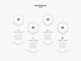 Vector Infographic label design template with icons and 4 options or steps. Can be used for process diagram, presentations, workflow layout, banner, flow chart, info graph.