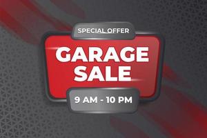 Garage Sale Banner Background vector