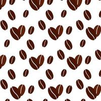 Background with coffee beans. Vector illustration.