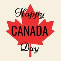 feliz dia DE CANADA. ilustración vectorial vector